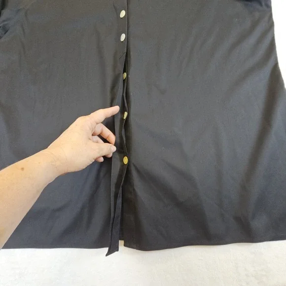 Foxcroft Wrinkle Free Button Up Shirt Womens 20 3/4 Sleeve Office Mature Staple - Picture 3 of 9